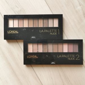 L'Oreal La Palette Nude 1 & 2 Bundle